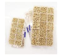 serrer les écrous à la main, Écrous filetés moletés métriques en laiton, lot de plusieurs tailles, à encastrer et à fixer à chaud(M2 m4 600pcs)