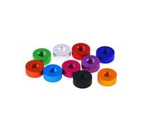 Serrer les écrous moletés, Lot de 10 écrous moletés M5 M6 12 x 5 mm, goujons fixes en alliage d'aluminium anodisé(Royal blue,M6)