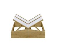 2x Bois de Pin Imprégné Serres 100x50x35 cm Plantes Fleurs Extérieur vidaXL