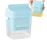 Serreur de yaourt sec avec couvercle - bol de filtre à fromage de grande capacité pour les produits laitiers faits maison | Séparateur de babeurre polyvalent, fabricant de yaourt couvert, pot de