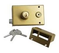 JPM Serrure en applique Vega horizontale 1 point fouillot cylindre 45 mm gauche 120400-01-2A