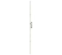 Serrure 2 points à encastrer DECENA + 2 prolongateurs 423mm avec 1 galet têtière 18mm