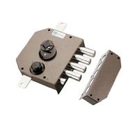 Serrure 3 points 30.530 double panneton marron A2P1* droite - MOTTURA - 20530VDDMX