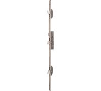 Iseo Serrure 3 points à larder Electa Inox – pêne réversible – Têtière U – Axe 35