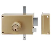 Serrure 3 points en applique MX4500 5 goupilles 5G horizontale fouillot droite cylindre de 45 mm HERACLES MX-4504-5G-1