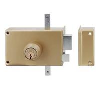Serrure 3 points en applique MX4500 5 goupilles 5G horizontale fouillot droite cylindre de 45mm - HERACLES - MX-4504-5G-1