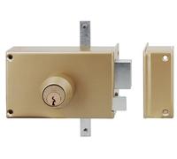 Serrure 3 points en applique MX4500 5 goupilles 5G horizontale fouillot droite cylindre de 45mm - - MX-4504-5G-1