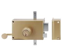 Serrure 3 points en applique MX4500 5 goupilles 5G horizontale tirage droite cylindre de 45mm - HERACLES - MX-4503-5G-1