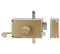 Serrure 3 points en applique MX4500 5 goupilles 5G horizontale tirage droite cylindre de 45mm - - MX-4503-5G-1