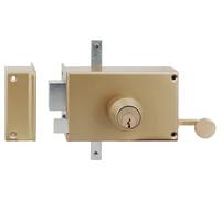 Serrure 3 points en applique MX4500 5 goupilles 5G horizontale tirage gauche cylindre de 45mm - HERACLES - MX-4503-5G-2