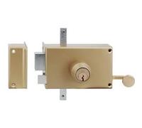 Serrure 3 points en applique MX4500 5 goupilles 5G horizontale tirage gauche cylindre de 45mm - HERACLES - MX-4503-5G-2
