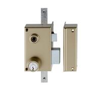 Serrure 3 points en applique MX4500 5 goupilles 5G verticale fouillot droite cylindre de 45mm - - MX-4511-5G-1