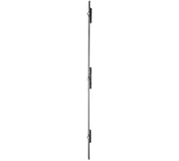Iseo Serrure 3 points Multiblindo Inox – pêne réversible – Têtière U 1860x24x6 Axe 35