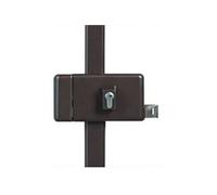 Serrure 3 points profil européen verticale fouillot V5 marron droite - - 16577000