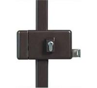 Serrure 3 points profil européen verticale fouillot V5 marron droite - - 16577000