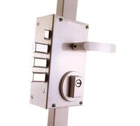 Serrure 3 points Série 468 profil europeen coloris blanc A2P* gauche - MOTTURA - 38468BGMXA2P Noir G