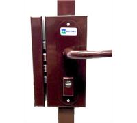 Serrure 3 points Série 468 profil europeen coloris marron A2P* gauche - - 38468VGMXA2P