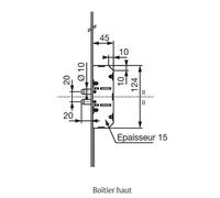 Serrure 5 points série 5700 SPN1 2040X18 écart de pene 20mm A2P* - VACHETTE - 18424000
