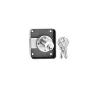 Vachette Serrure de sûreté V135 50 x 25 mm gauche cylindre Ø20 L30 mm poli 2 clés