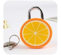 Serrure à Bagages, avec clé, Valise, Panier de Voiture, rétro, Mini Serrure, Mot de Passe, Joli Petit verrou, Cadenas-Orange