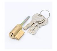 Serrure à barillet de porte, serrure à barillet, serrure à cylindre, poignée de cylindre de porte, clé de verrouillage à pression, porte intérieure en laiton, matériel unique, tige de noyau