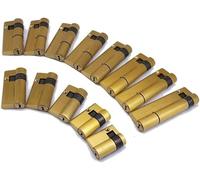 Serrure à barillet pour porte, 1 cylindre de serrure intelligent à empreinte digitale, matériau en cuivre, serrure de classe C, avec 3 clés, demi-cylindre de serrure unilatéral haute sécurité(70)