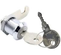 Serrure à barillet, serrure de tiroir, Lot de 2 serrures d'armoire avec clés en fer, cylindre à came, tiroir sécurisé, boîte aux lettres, cadenas, classeur, rangement for camping-car(30mm Different Ke