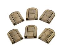 Serrure À Bascule En Bronze Antique/or, 6 Pièces | Fermoir à loquet en alliage for boîte à bijoux, valise, Clip à boucle, quincaillerie de meubles(Bronze)