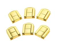 Serrure À Bascule En Bronze Antique/or, 6 Pièces | Fermoir à loquet en alliage for boîte à bijoux, valise, Clip à boucle, quincaillerie de meubles(Gold)