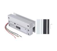 Serrure à Boulon électrique pour Porte en Verre, avec Signal de Retour, système de contrôle d'accès de Porte à sécurité intégrée, DC 12V, pour Porte en Verre sans Cadre du côté