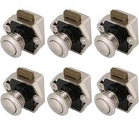 Serrure à Bouton De Verrouillage, Serrure à Came D’Armoire, 6 Pièces, Loquet à Bouton-Poussoir, Bouton Contextuel, Bouton De Verrouillage, Serrure pour, Pearl Nickel, Hole Size: 20mm