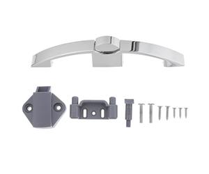 Serrure à Bouton pour Meubles et Camping-alliage de Zinc Argenté | Verrouillage par Pression, Type Bouton Léger, Usage pour Habitations Mobiles et Armoires, Finition Abs