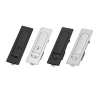 Serrure à bouton-poussoir en alliage de zinc MS730 for armoire électrique, loquet de commande for porte réseau, 1 pièce(Matte)