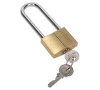 Serrure À Câble En Laiton Sealey Avec Cylindre En Laiton Long Shackle 40mm S0989