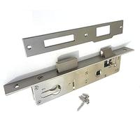 Serrure à cadre tubulaire de 85 mm de distance de 25 mm en acier inoxydable à mortaise de serrure de porte insert de verrouillage pour cylindre profilé gauche/droite (couleur : acier inoxydable,