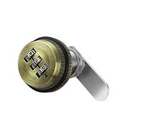 Serrure à came à code à 3 chiffres de 20 mm avec code de passe en alliage de zinc pour boîte aux lettres, tiroir, porte, meubles - Bronze