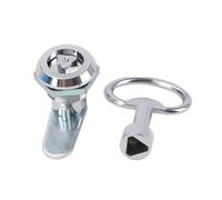Serrure à came à cylindre triangulaire en alliage de Zinc Cinet électrique avec boîte de Distribution de clé serrures à langue Cinet avec clé 1 pièces(4Sets-no key-Zinc)