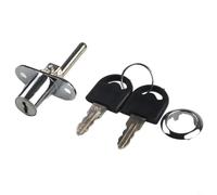 Serrure à came argentée en alliage de zinc 19 mm pour placard, casier de boîte aux lettres, kit de remplacement pour la maison