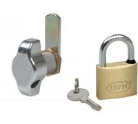 Serrure à came avec trou et cadenas sur mesure