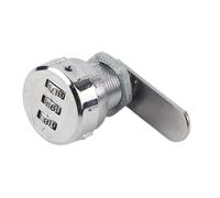 Serrure à came codée PolyGen avec cadran réinitialisable à 3 chiffres, une serrure d'armoire à combinaison simple à installer pour un accès sécurisé aux meubles, tiroirs ou (Armoire en bois de 17 ~