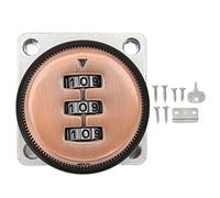 Serrure à came combinée, serrure de tiroir avec mot de passe sans clé, serrure d'armoire de sécurité en alliage de zinc avec protection par code, installation facile pour classeur (Antique Bronze)