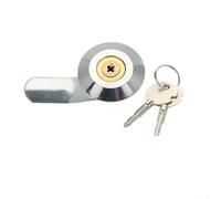 Serrure à came de boîte de distribution avec clé pour équipement industriel, serrure de porte en alliage de zinc pour armoires électriques, tiroirs de sécurité et boîtes à outils (B)