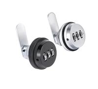 Serrure à came de tiroir sans clé, mot de passe de sécurité à 3 chiffres, combinaison de porte codée for armoire, quincaillerie domestique, boîte aux lettres en alliage de Zinc(Silver-20mm-Alloy)