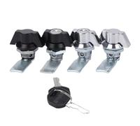 Serrure à came for armoire MS 748-1-2, for boîte de rangement, boîte à bijoux, boîte aux lettres, classeur électronique, 1 pièce(1 black falt tongue)