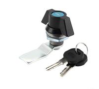 Serrure à came industrielle pour boîte de distribution, armoire d'interrupteur, construction en alliage de zinc ou en acier inoxydable, mécanisme de verrouillage cylindrique sécurisé avec deux clés