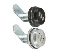 Serrure à came langue rotative de 7/8 pouces, combinaison 3 chiffres for boîte aux lettres tiroir Cinet, 1 pièce(Black H 30MM)