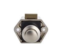 Serrure à came, Lot de 10 verrous à bouton-poussoir for camping-car, caravane, bateau, camping-car, armoire, tiroir, quincaillerie de meubles, 20 mm(Small Pearl Nikel)