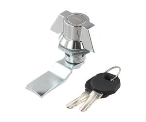 Serrure à came pour boîte de distribution et armoires de commutation utilisées dans les équipements de machines industrielles, y compris les types d'armoires métalliques et réseaux (noir)