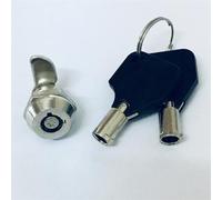 Serrure à came pour classeur, Cylindre de serrure tubulaire à came for tiroir, porte, boîte aux lettres, armoire, outil 2 clés MS102 nickelé