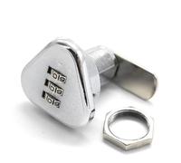 Serrure à came pour classeur, Cylindres de serrure à came à combinaison sans clé, code à 3 chiffres MMS256, alliage de zinc for armoires(L 24mm)